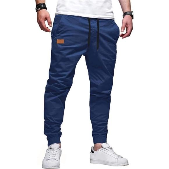 Men's Casual Joggers Pants - Cotton Drawstring Chino Cargo Sweatpants Pants